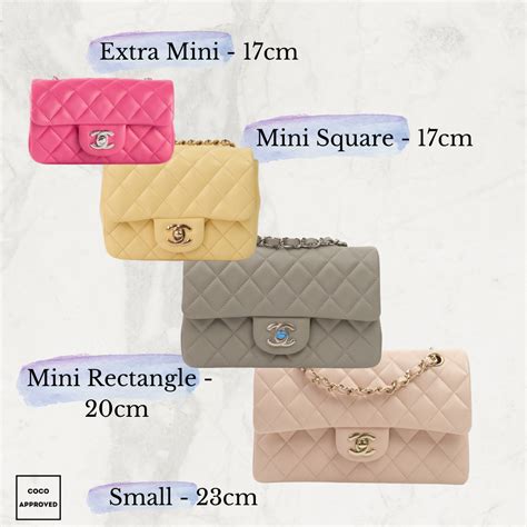 chanel classic flap sizes